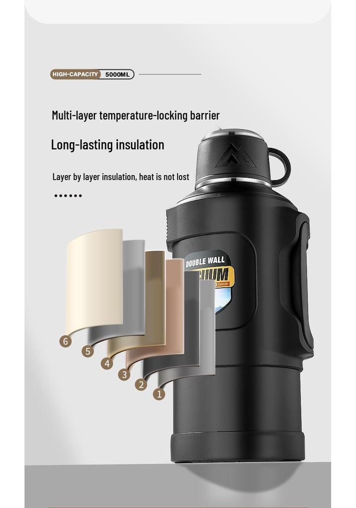 Stainless Steel 316 Insulated Travel Water Bottle Kettle with Press-Top