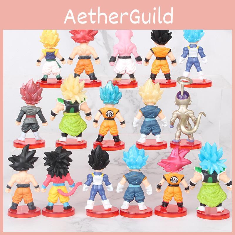 7cm Charming Dragon Ball Model Figures Super Blue Broly And Black Goku Collectible Pvc