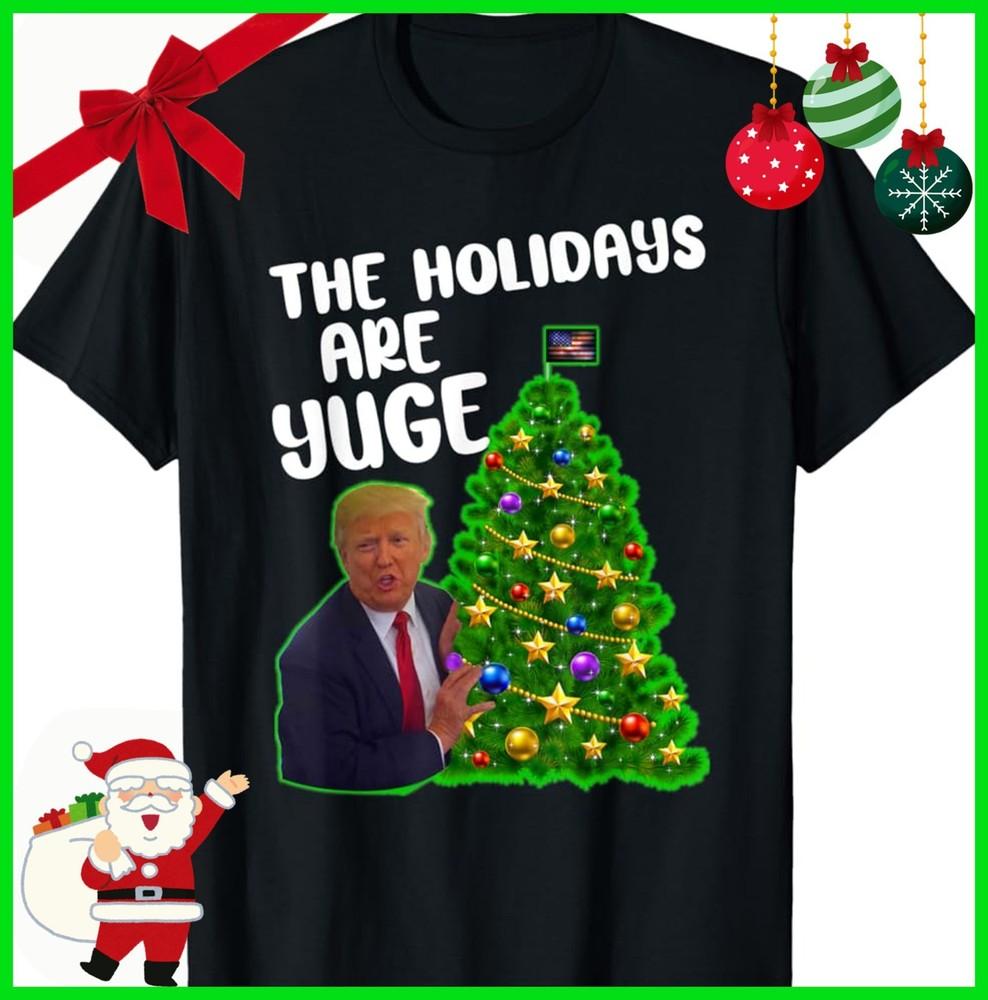 

New Funny Christmas Trump President Cotton Men All Size Shirt LW348 Unisex T-Shirt L