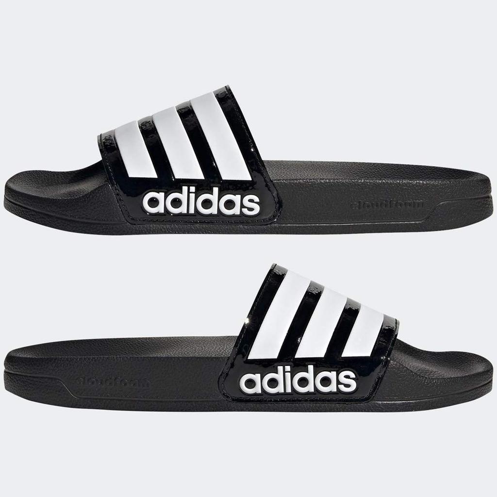 Adidas Adilette sprchové sandály W ADILETTE SPRCHOVÉ PÁSKY Základní bílá FZ2852 Autentický produkt Adidas Japonsko [Adidas] Černá/Obuv 27.0cm