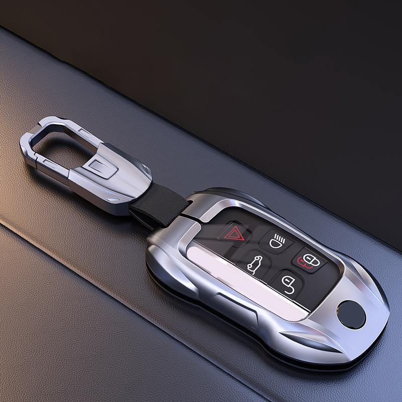 Metal Car Remote Key Cover Case Holder shell Styling Fob For Land Rover RangeRover Sport Evoque Freelander Velar Discovery LR5