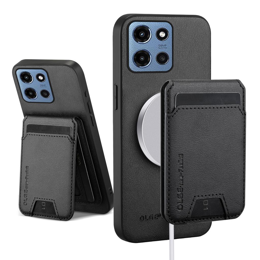 Wallet Card Holder Case for Motorola Moto G Power 5G Play 2025 2024 Magnet Cover Leather for Mag-safe Stand Shell Soft Fundas