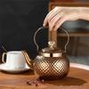 Stainsless Steels Teas Pots with Infuser Water Kettles Round Coffee Teas Pots Stovetop Kettles for Loose and Teas Bag