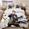 Johnny Hallyday De Lamour Legacy Bedding (1 * duvet cover + 2 * pillowcase, without core) 2D Flat Bedding set Soft and comfortable