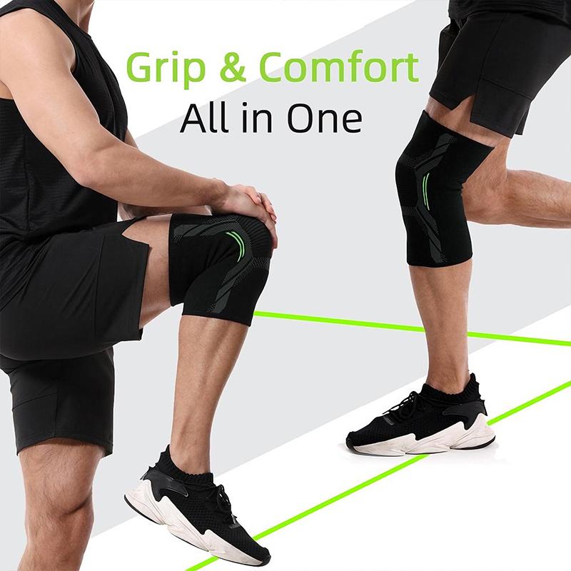 Single Knitted Nylon Sports Knee Pad Riding Protective Gear Running Basketball Skipping Rope Warm Knee Pad Foot Cold Proof