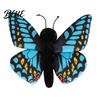Soft Stuffed Toy Realistic 3D Butterfly Plush Toy Throw Pillow Polyester Fiber Doll Insect Animal Decor Gift for Kids Girls Home Ornament Colorful