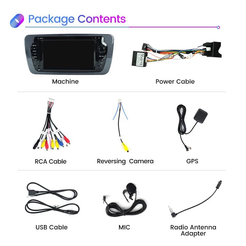 7inch Car Radio for Seat Ibiza 2009-2013 CarPlay Android Auto Multimedia Video Player GPS Navigation WIFI RDS FM Audio Head Unit