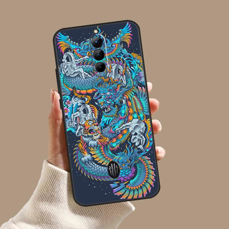 Fashion Chinese Dragon Case For ZTE Nubia Red Magic 11 9S 8S 8 9 10 10S Pro Plus 6 7 6S 7S Pro 5G 6R 10 Air Cover