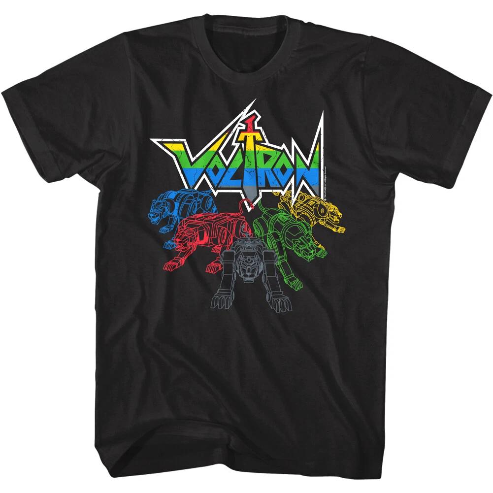 Voltron Lions Ready Men s T Shirt Legendary Defender Retro Mutant Transformer S