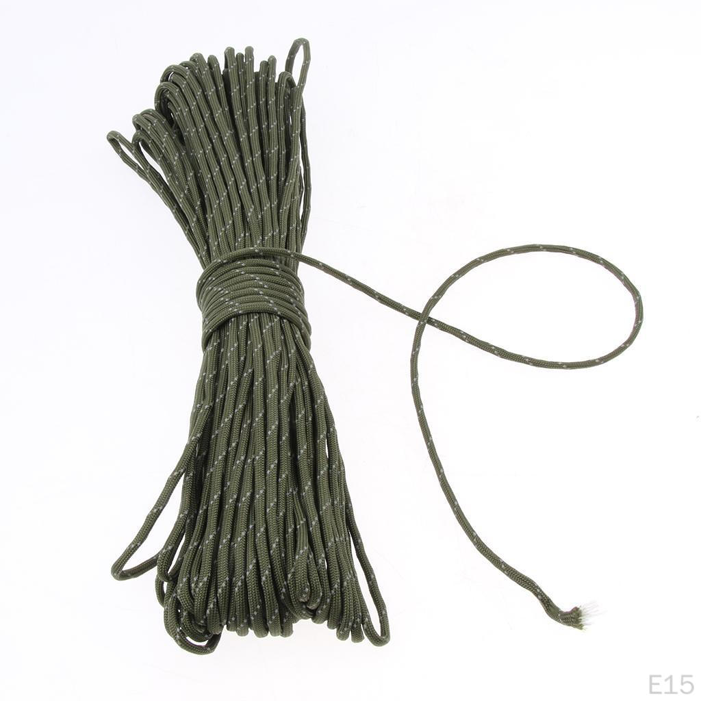 34 Yard Reflective Nylon Cord Tent Guyline Rope for Camping Canopy Awning Outdoor Packaging