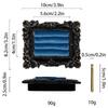 Victorian Style Black & Gold Frame Earrings, Ring, and Jewelry Holder Display
