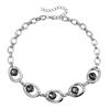 European and American Jewelry, Exaggerated Irregular Black Diamond Y-shaped Necklace, Heavy Metal Party Dress Accessories