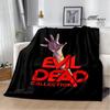 The Evil Dead Movie Printed Flannel Picnic Blanket Warm Soft Cozy Home Travel Blanket Birthday Gift