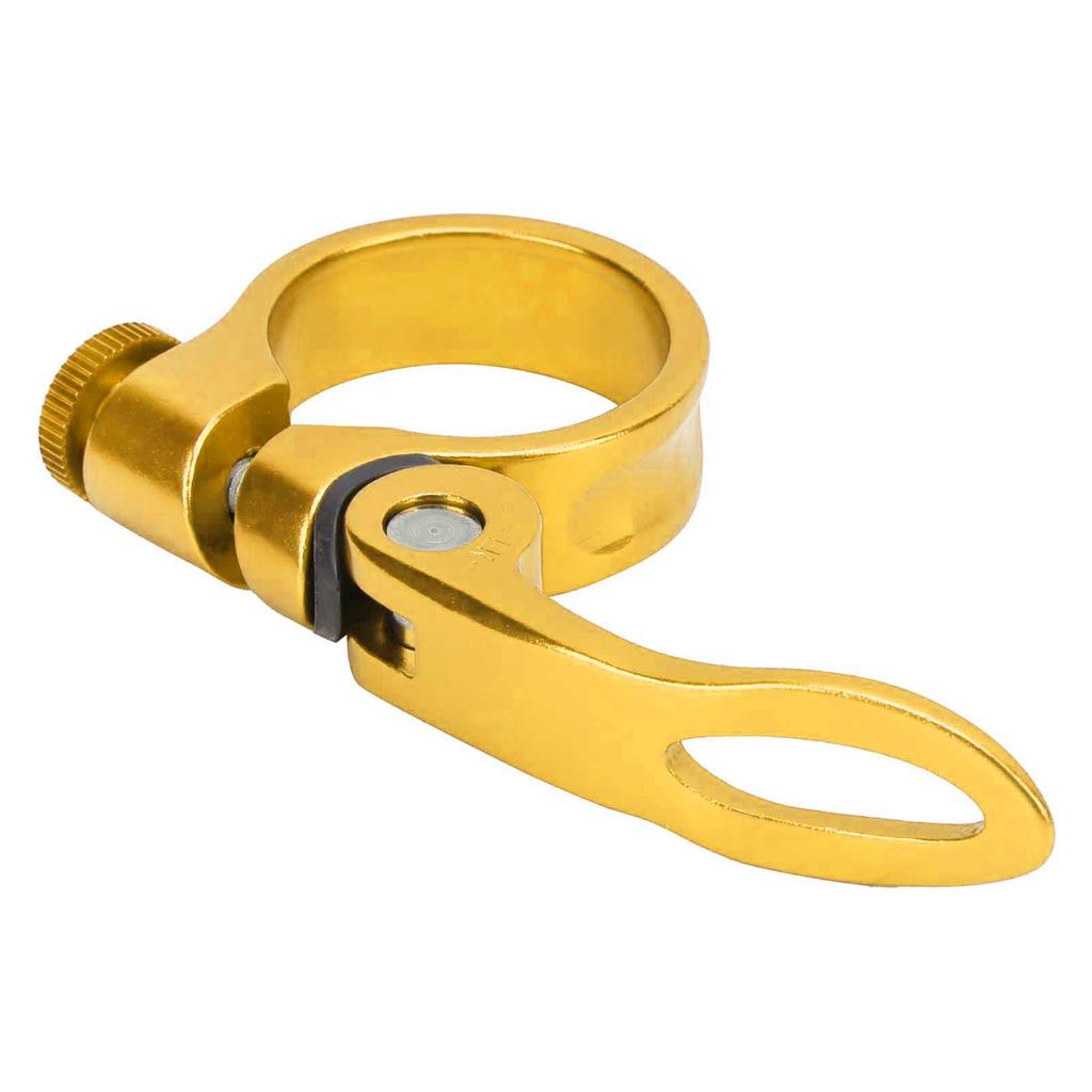 34.9mm Durable Bicycle Quick Release Seatposts Clamp Aluminum Alloy Seat Tube ClampGolden