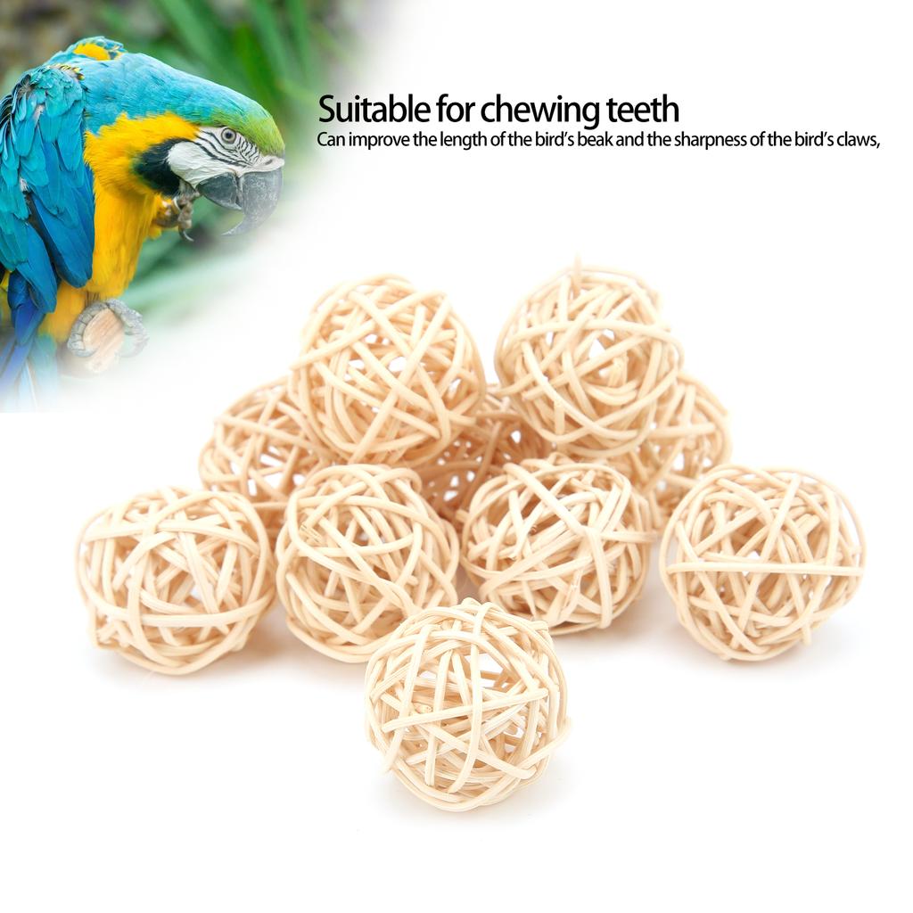 Sepak Takraw Toy   Rattan Safe and Harmless   Small Animal Chew Toy for