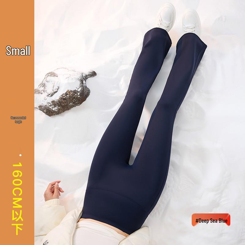 Women's Black Micro-Flare Yoga Pants - Slimming, Elastic, Plush, Extended Autumn/Winter Base Layer