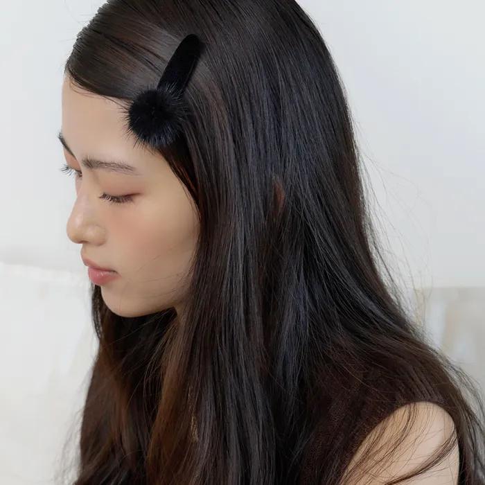 velvet mink hair pin