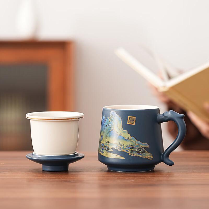 OLOEY Dragon Charm Ceramic Office Mug
