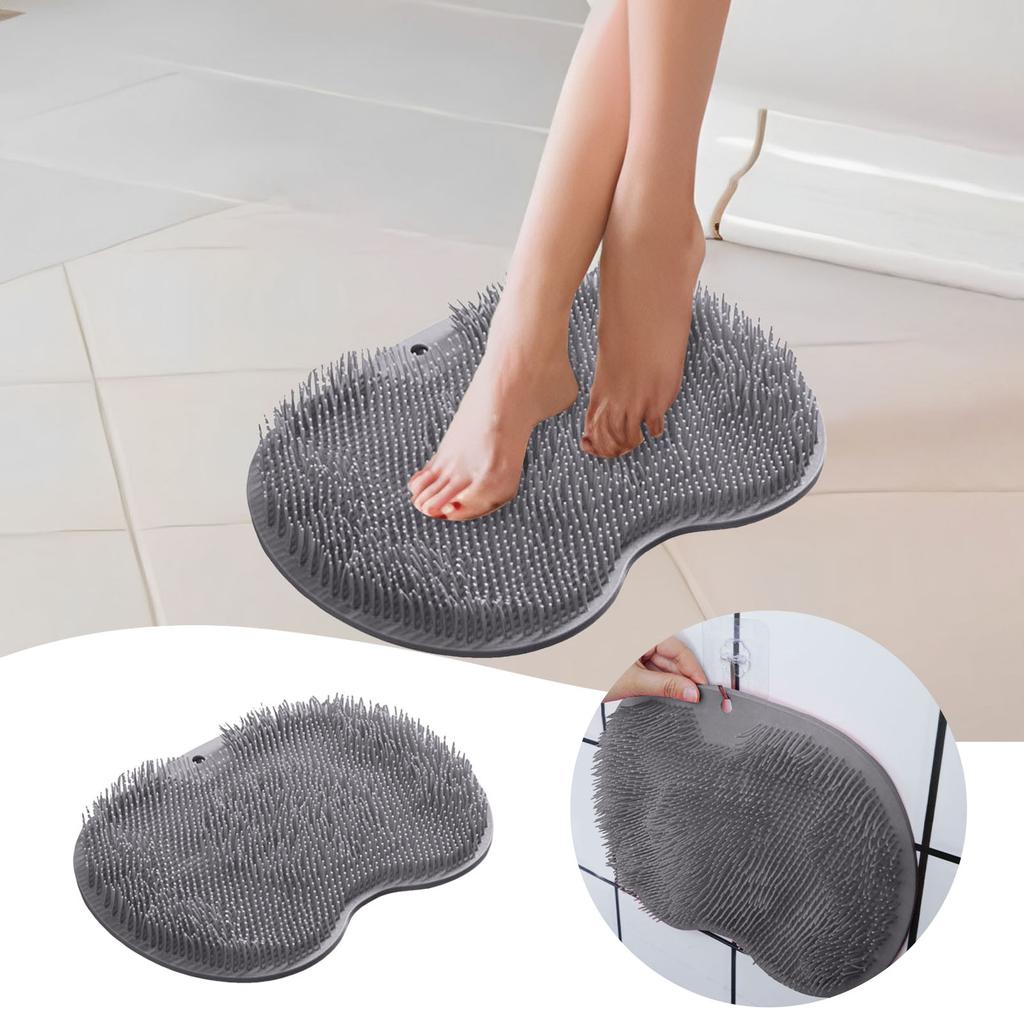 Foot Rubbing Floor Mat Bathroom Exfoliating Shower Massage Scraper Foot Mats Bathtub Non-Slip Bath Mat Body Cleaning Tools