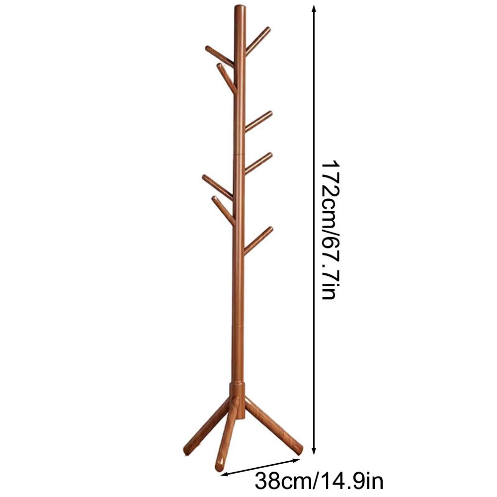 Coat Rack Freestanding Coat Rack with 8 Hooks and 3 Adjustable Size Tree Coat Racks for Bedroom Hallway Entrance Office for Hats