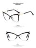 Butterfly Cat-Eye TR90 Anti-Blue Light Eyeglass Frames - European & American Style 2077
