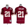 Retro Embroidered Rugby Jersey T-Shirt Men Women - Red Vintage Style Mesh Fabric Team Numbers 28 17 44 21