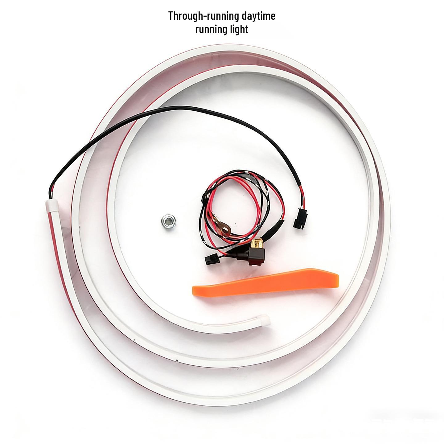 

Wey Gaoshan 8 Car Luminous Emblem Daytime Running Light, Two-Color, Non-Destructive Snap-in Accessory Warm White Light