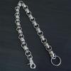 Biker-Decor Skull Wallet Chain with Hook Snap Closure Punk Skull Trouser Chain Hip-hop Cool Style Pant Chain Ornament