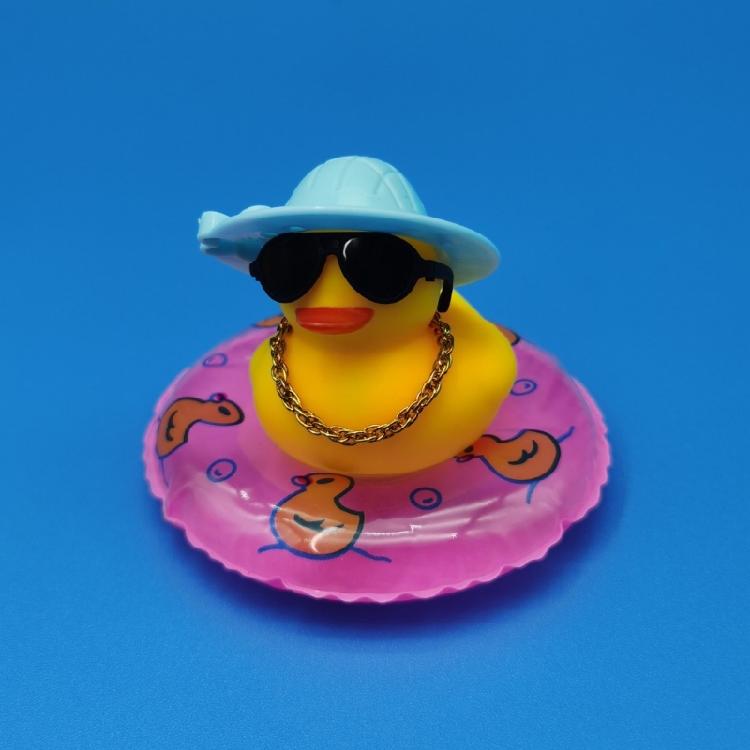 Grazioso Duckling Giallo Ornamento per Cruscotto Figurine per Console Centrale Auto - Miniatura