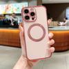 For iPhone 16 Pro Max Case Compatible with MagSafe Electroplating TPU Phone Cover