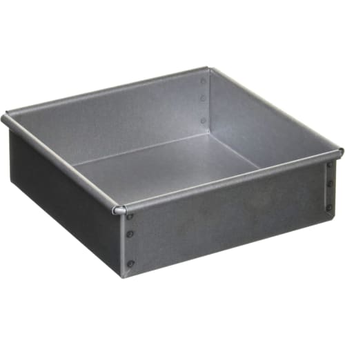 Tiger Crown Ulster Marche Square Baking Mold, 140mm, No. 2367, Body: Aluminum-plated Steel, Reinforcement: Stainless Steel, Made in Japan, WML4707