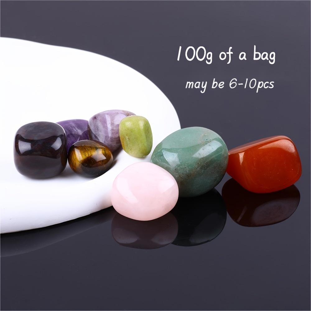 Rock Crystal Rolling Stone White Powder Purple Yellow Fluorite Crushed Stone Fish Tank Decoration Office Home Decoration