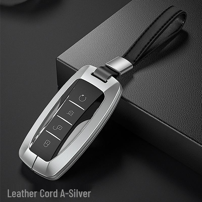 BYD Aluminum Alloy Car Key Case for Qin Pro, Song Pro, Tang, Han - Creative Metal Shell Cover