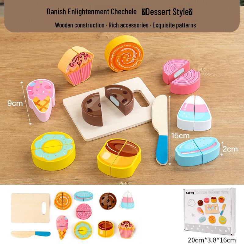 Wooden Danish Ice Cream & Tea Playhouse Toy for Kids & Parents