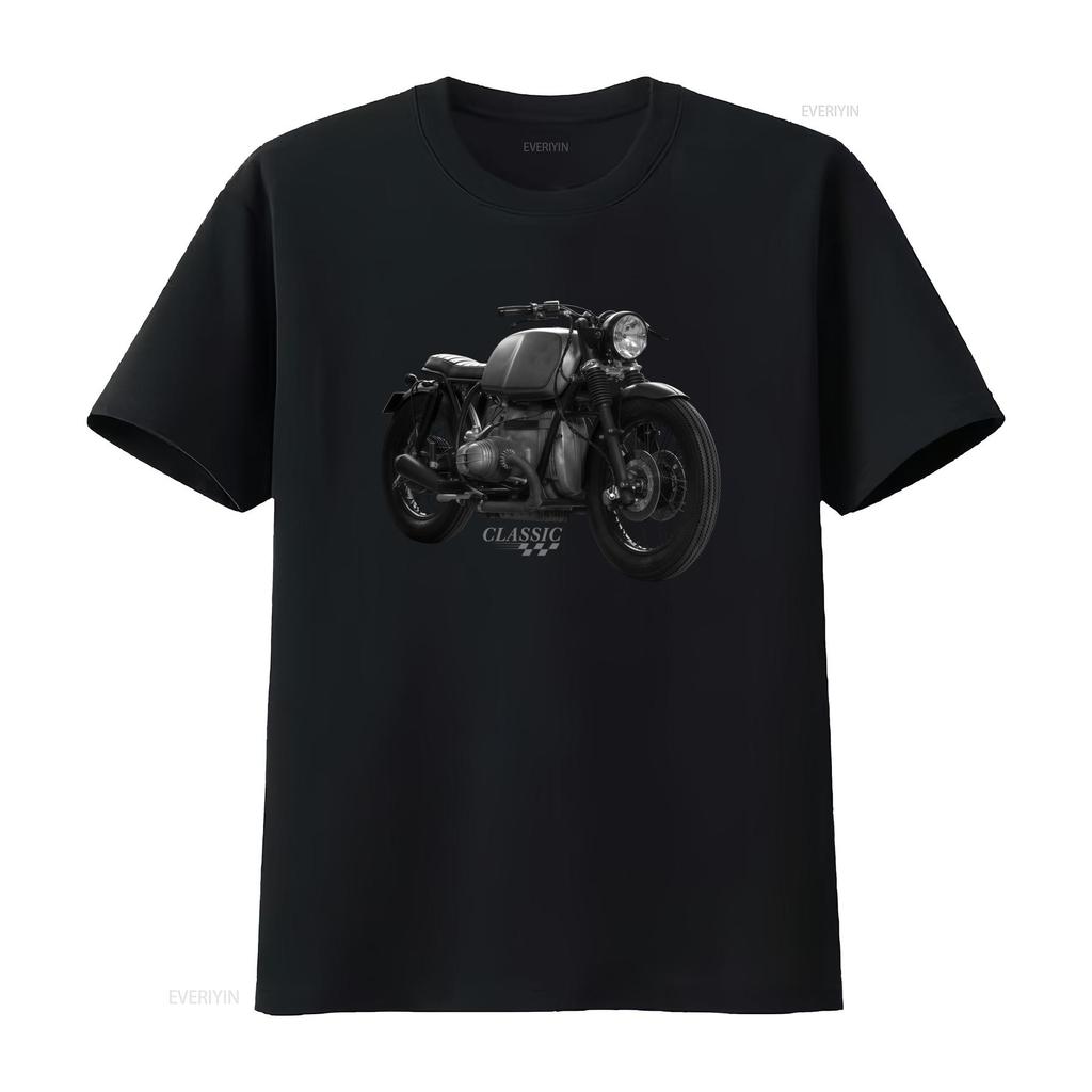 Klasické motocyklové tričko pro muže Vintage design Cafe Racer Perfektní pro motorkáře modely R 80 100 1200 GS vintage Vypraný móda