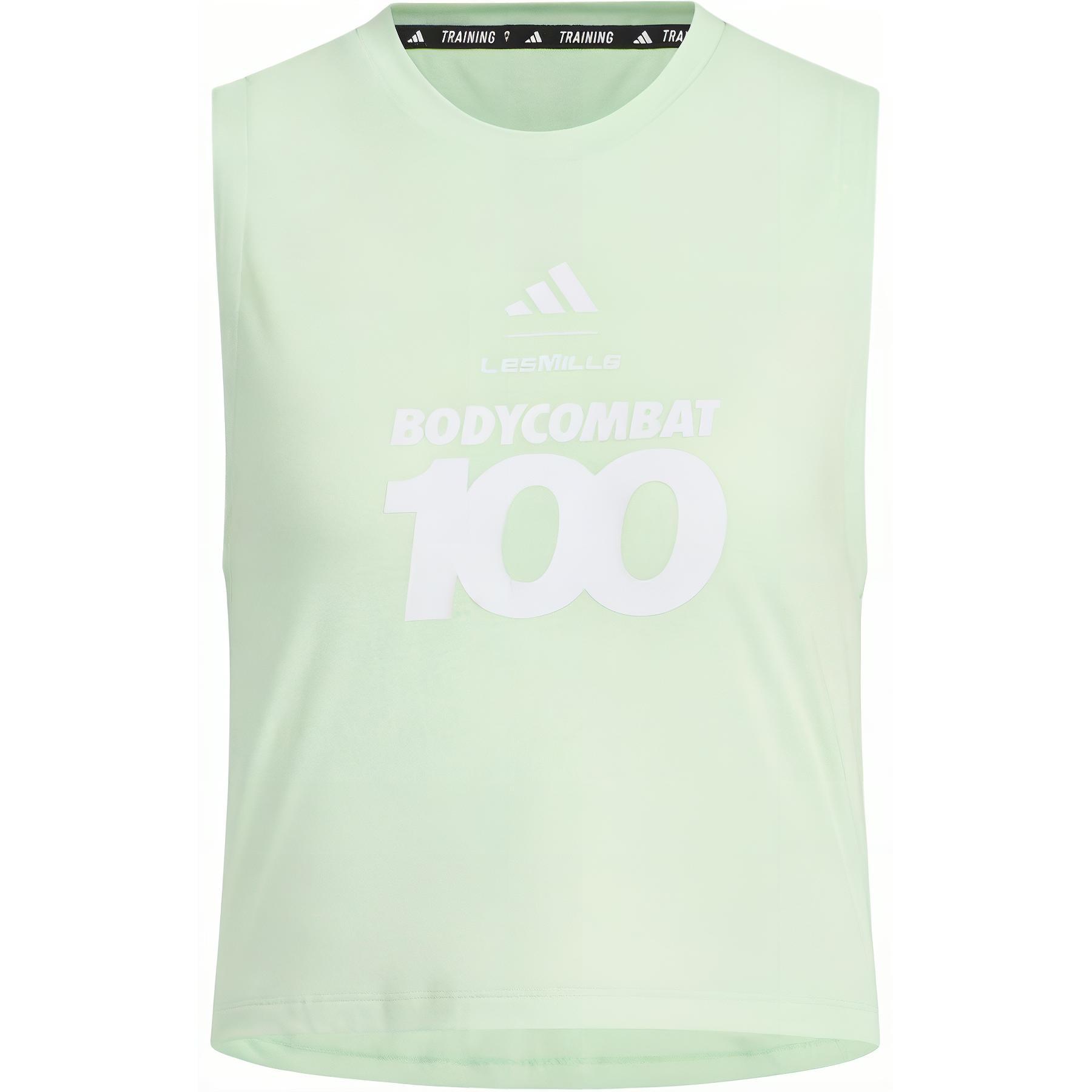 

Adidas Les Mills Aeroready BC100 Les Mills Майка без рукавов Женские топы Зеленый JY3023 M