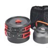 Camping Cooking Set ,Pot Pan Kettle ,Compact, Utensils Folding Cookware Kit with Storage Bag for
