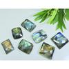 19X23-23X23MM Natural Checker Cut Labradorite Octagon Gemstone 7Pcs LL-953