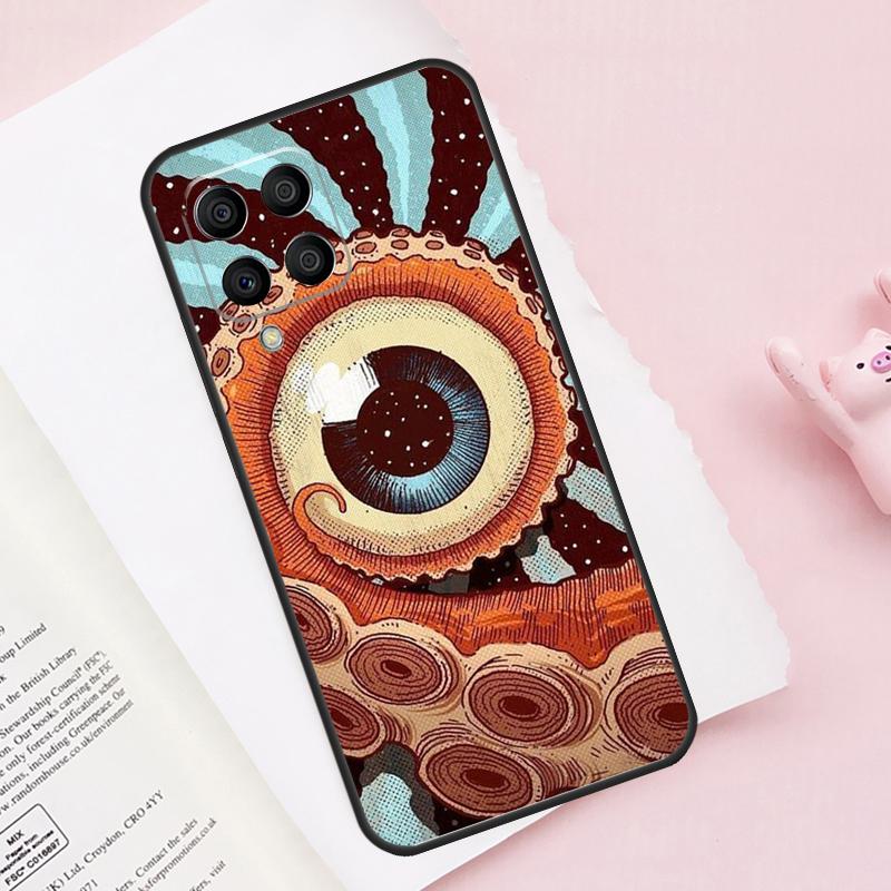 Eye Illustration Case For Samsung Galaxy M15 M35 M55 M51 M31 M21 M11 M16 M36 M56 M53 M12 M32 M52 M14 M34 M54