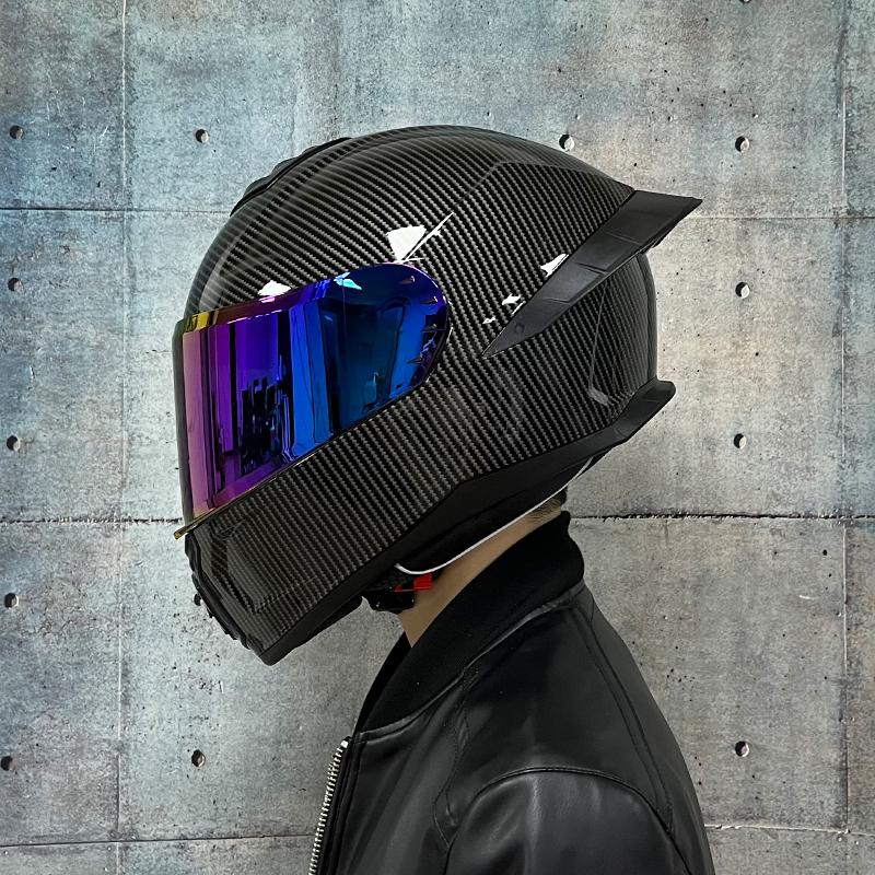 Motorcycle Helmet Men and Women Summer DOT Anti-fog ECE Helmet Full Cover Four Seasons Universal Winter Warm Personality