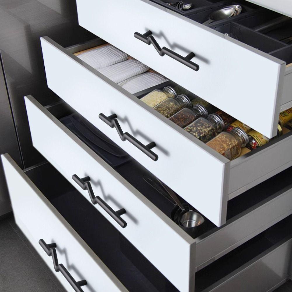 2pcs Modern Cabinet Handles Simple Drawer and Cabinet Drawer Knobs  Wardrobe Doors