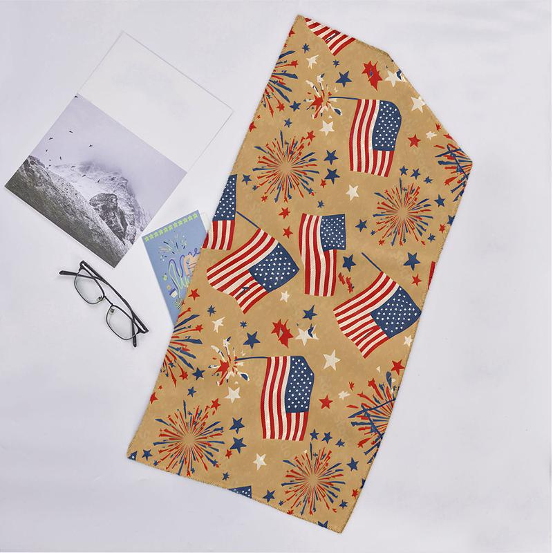 American Flag Fashion Beach Towel: Ideal for Summer Adventures Soft, absorbent and quick drying suitable for swimming and bathing