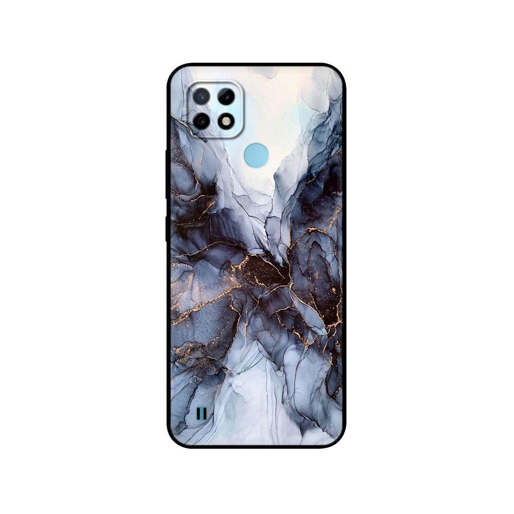 For Realme C21 Case Silicon Back For OPPO RealmeC21 C 21 Phone Covers 6.5" Funda RMX3201 Bumper Capa Etui Soft Black Tpu Case