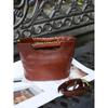 Women's Top-Grain Cowhide Leather Handbag 2025 New Style High-End Retro Real Leather Tote Bag Single Compartment with Adjustable Hand Strap