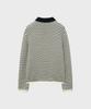NOIRER Cotton Crochet Polo Knit (Black Eye)