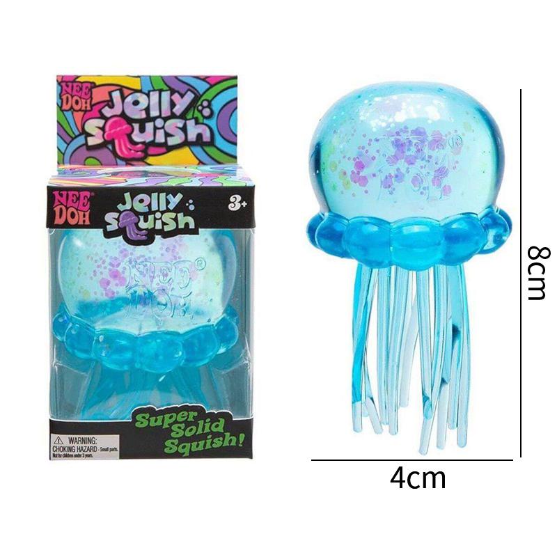 Jellyfish Squishy Nee Dooh Octopus Squishy Toys Asmr Squishy Stress Ball Glitter Jelly Slow Rebound Decompression Tool