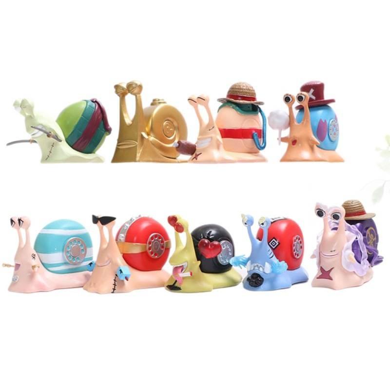 Piece One Nika Snail Toy Cute Cartoon Tabletop Decoration Model Figure Gift