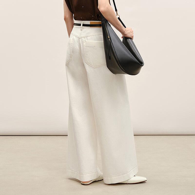 Less 2026 Summer Cotton Loose Wide-Leg Denim Jeans