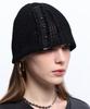 Aleseueseussi Denim Patched Rivet Beanie - Black