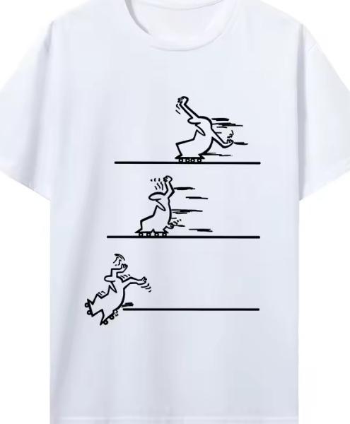 Summer New Pattern Printed Tshirt Suitable For Both Unisex And Unisex Casual Versatile And Fashionable Pure Cotton Tshirt